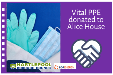 Vital PPE donated to Alice House
